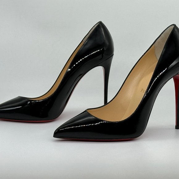 Christian Louboutin PIGALLE FOLLIES 100 Patent Leather Heels Pumps Shoes - Picture 8 of 16